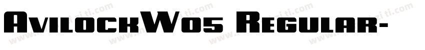 AvilockW05 Regular字体转换